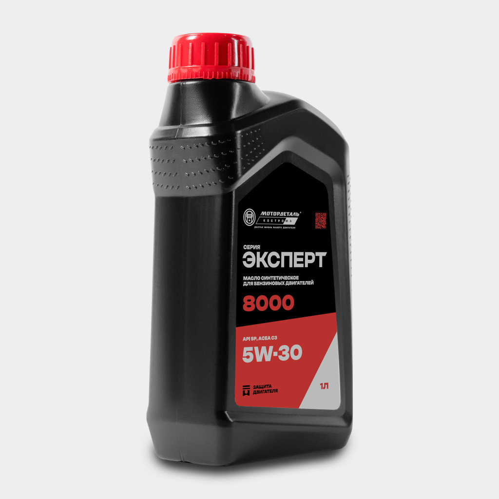 Масло моторное МОТОРДЕТАЛЬ ЭКСПЕРТ 8000 5W-30 API SP, ACEA C3 1л