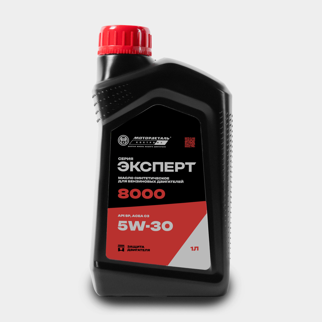 Масло моторное МОТОРДЕТАЛЬ ЭКСПЕРТ 8000 5W-30 API SP, ACEA C3 1л